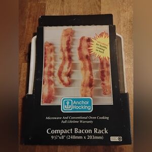 Anchor Hocking White Compact Bacon Rack